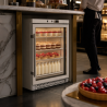 Mini-Kühlschrank mit Glastür 170 L 0/+8 °C - Dynasteel