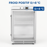 Mini-Kühlschrank mit Glastür 170 L 0/+8 °C - Dynasteel
