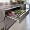 Paar Schienen für Saladette 548 mm — Dynasteel