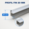 Paar Schienen für Saladette 548 mm — Dynasteel