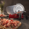 Schwerkraft-Schneidemaschine für Schinken Ø 220 mm 120 W Rot