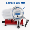 Gravity Ham Slicer Ø 220 mm 120 W Red