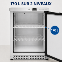 Armoire Réfrigérée Négative Inox 170 L -18°C Sous Plan