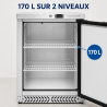 Stainless Steel Negative Refrigerated Cabinet 170 L -18°C Under Counter