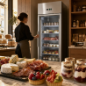 Positive Glas-Kühlschrank 650 L Umluftkühlung