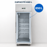 Positive Glas-Kühlschrank 650 L Umluftkühlung