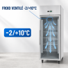 Positive Glas-Kühlschrank 650 L Umluftkühlung