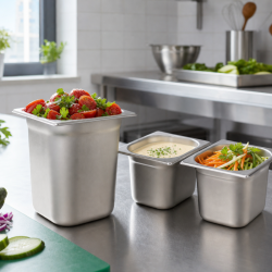 Bac Gastro GN 1/6 Inox Profondeur 200 mm - 3,4 L