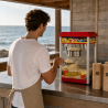 Professional Popcorn Machine 1400 W — Stainless Steel Kettle