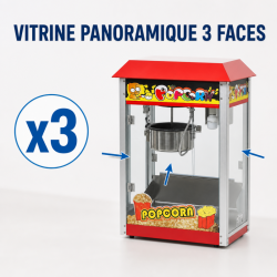 Professional Popcorn Machine 1400 W — Stainless Steel Kettle