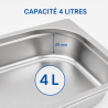 Gastro GN 1/2 Stainless Steel Tray - 65 mm - 4 L - Pro Kitchen