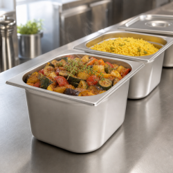 Gastro GN 1/2 Stainless Steel Container Depth 200 mm 12.5 L