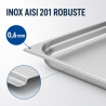 Gastro GN 1/1 Stainless Steel Pan 40 mm - 4 L - Pro Kitchen
