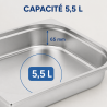 Bac Gastro GN 2/3 Inox 65 mm 5,5 L — Gastronormbehälter Pro