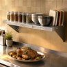 Étagère Murale Inox 800 x 300 mm avec Dosseret