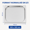 Gastro GN 2/3 Stainless Steel Pan — Depth 20 mm, 1.35 L