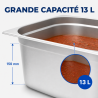 Gastro GN 2/3 Stainless Steel Container 13 L - Depth 150 mm