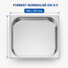 Bac Gastro GN 2/3 Inox — 40 mm, 3 L, Spülmaschinenfest