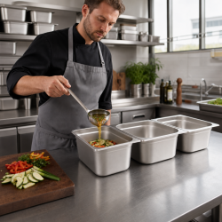 Bac Gastro GN 2/3 Inox 18 L - Tiefe 200 mm