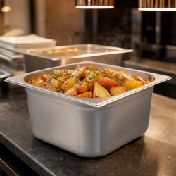 Gastro GN 2/3 Stainless Steel Pan 18 L - Depth 200 mm