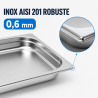 Bac Gastro GN 1/2 Inox - 40 mm - 2 L | Dynasteel