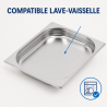 Bac Gastro GN 1/2 Inox - 40 mm - 2 L | Dynasteel