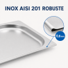 Bac Gastro GN 1/2 Stainless Steel - 20 mm - 1 L - Dynasteel