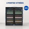 Refrigerated Back Bar 209 L 2 Glass Doors — Ventilated