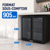 Arrière-Bar Réfrigéré 209 L 2 Portes Vitrées — Ventilé