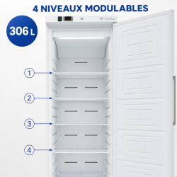 Armoire Réfrigérée Ventilée 306 L +2/+8 °C Porte Pleine