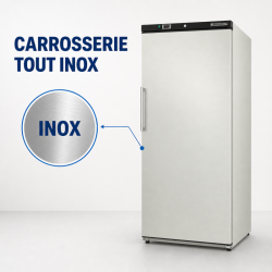 Stainless Steel Freezer Cabinet 510 L Ventilated -18/-22 °C