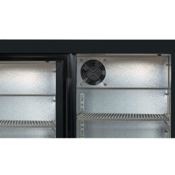 Arrière-Bar Réfrigéré 320 L 3 Portes Vitrées Coulissantes