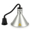 Lampe Chauffante Conique Argentée Dynasteel - Maintien des aliments chauds pour les professionnels de la restauration