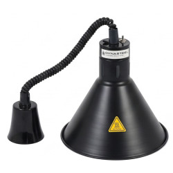 Black Conical Heat Lamp with Bulb - Dynasteel