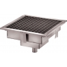 Caniveau de Sol en Inox 40 X 40 cm