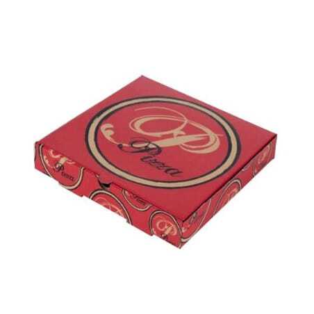 Rote Pizza Box - 31 x 31 cm - Umweltfreundlich - Packung mit 100