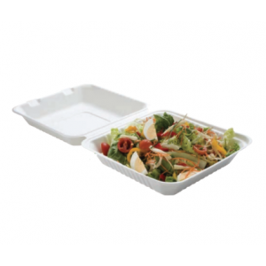 Lunch Box Bagasse 1 Compartiment - Lot de 50