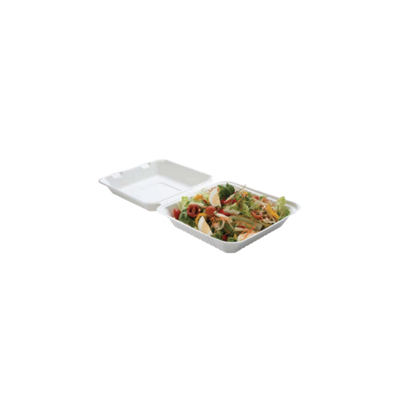 Lunch Box Bagasse 1 Compartiment - Lot de 50