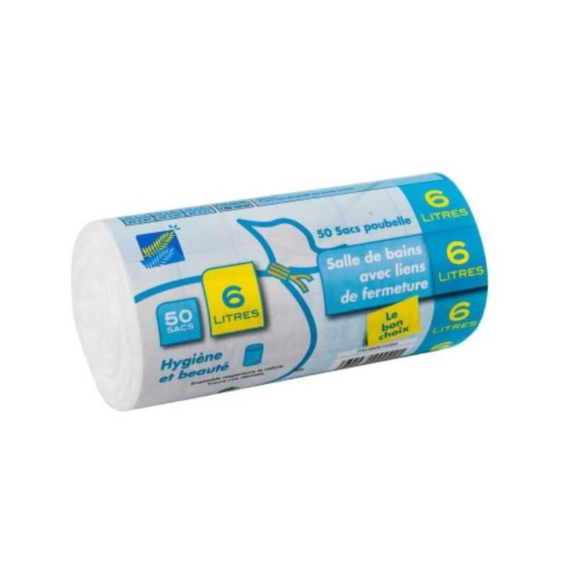 Hygiene and Beauty Trash Bag - 6 L - Pack of 50