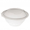 Set of 50 Medium Transparent Bowls with Lid - 75 cl