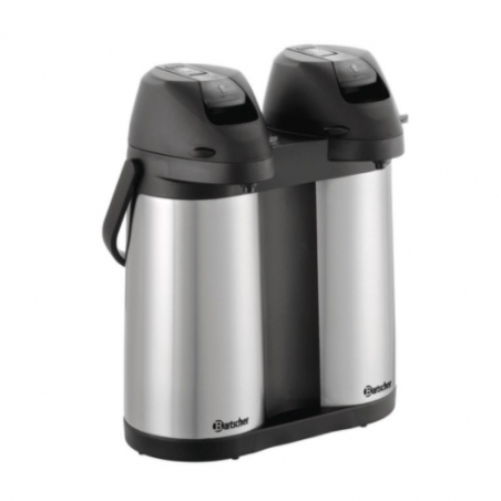 Thermos mit Pumpe Duo - 2 x 1,9 L - Bartscher