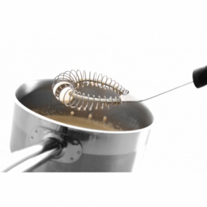 Flat Stainless Steel Whisk with PP Handle - L 160 mm