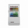 White Refrigerated Display Case with 4 Glass Sides - 58 L