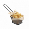 Miniature Black French Fries Basket - 105 x 90 mm