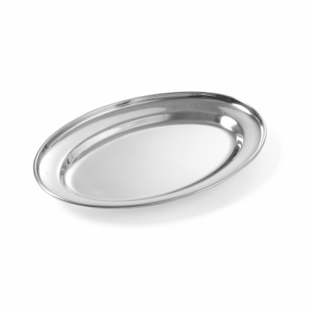 Oval Stainless Steel Dish - 240 x 170 mm - Brand HENDI - Fourniresto