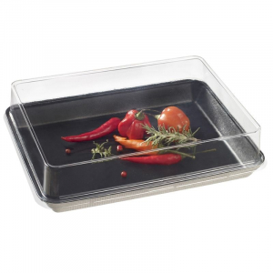 Couvercle en RPET pour Assiette Kanopée 200 x 150 mm - Lot de 100