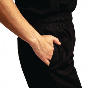 Mixed Easyfit Black Teflon Treated Kitchen Pants - Size S - Whites Chefs Clothing - Fourniresto