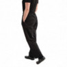 Pantalon de Cuisine Mixte Easyfit Noir Traité Teflon - Taille XL - Whites Chefs Clothing - Fourniresto