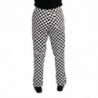 Easyfit Kitchen Pants in White and Black Checkered - Size M - Whites Chefs Clothing - Fourniresto