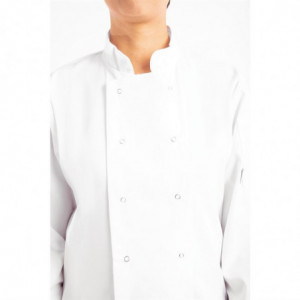 Veste De Cuisine Mixte Blanche À Manches Longues Vegas - Taille S - Whites Chefs Clothing - Fourniresto